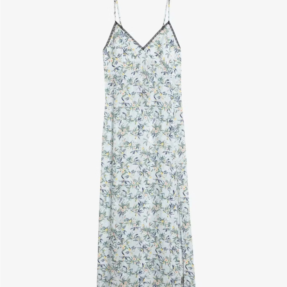 Zadig & Voltaire Floral Maxi Dress - Blue and White